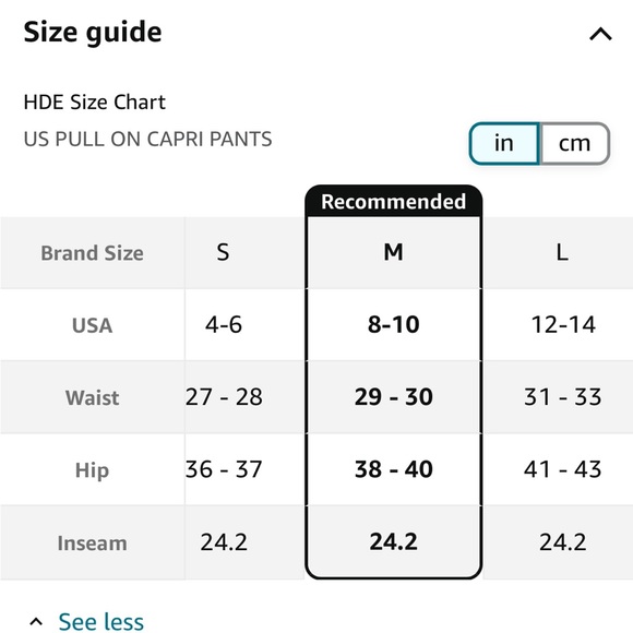 HDE Pull On Capri Pants for Women with Pockets Elastic Waist Cropped Pants - Picture 3 of 9